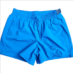 VRST men’s everyday shorts blue tide XL NWT 5 inch inseam elaatic waist